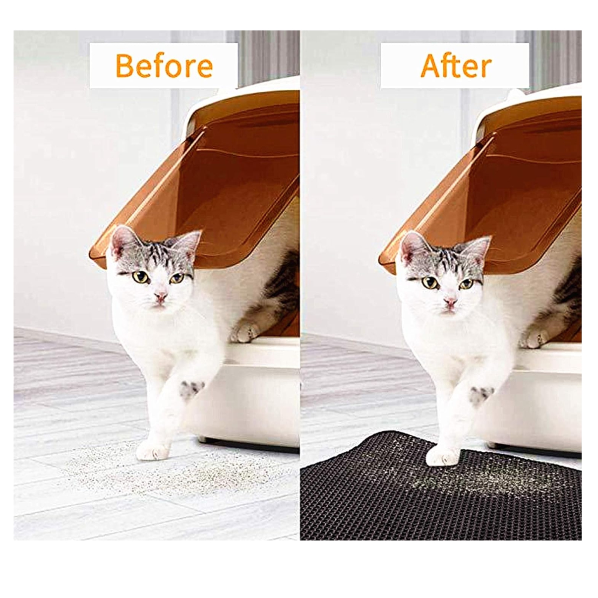 Miniatura 6 de Tapete Salida Arenero Gato Limpieza